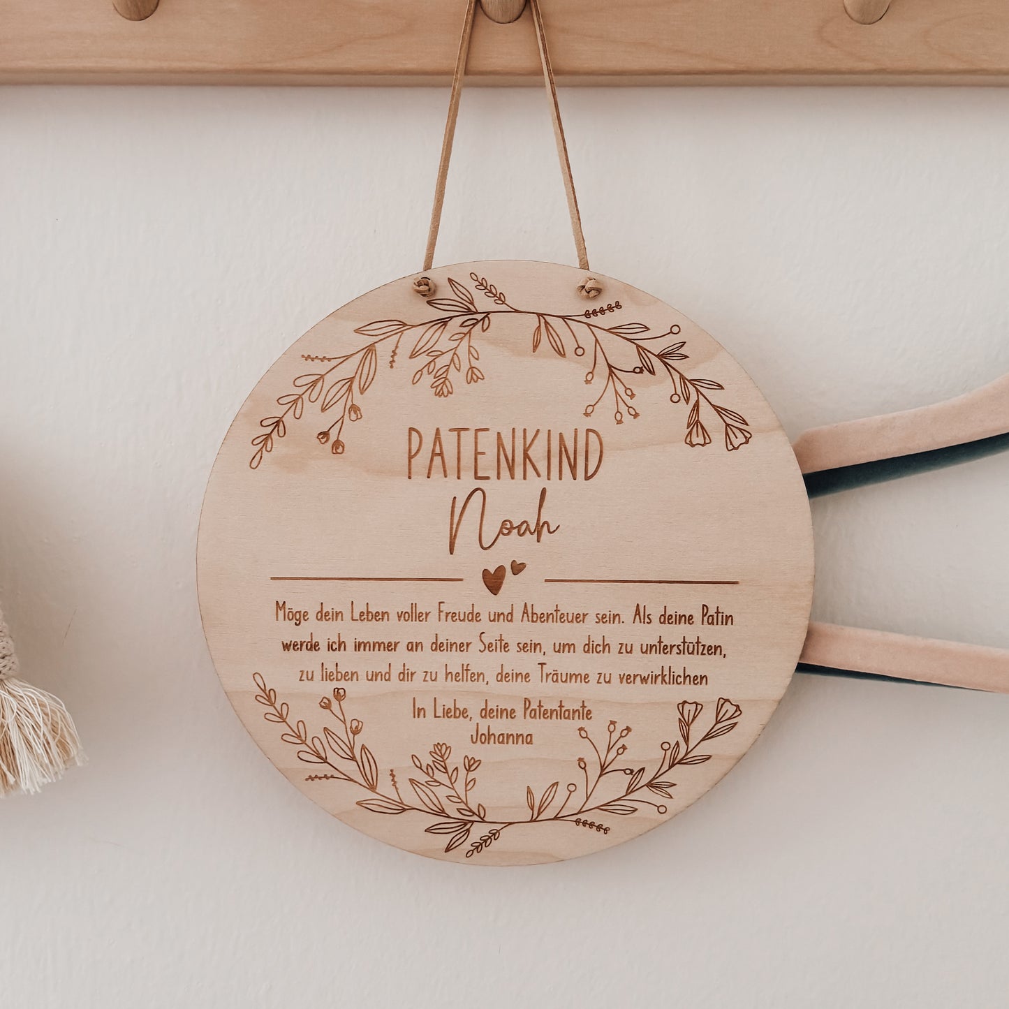 Einzigartiges Erinnerungsstück – personalisiertes Geschenk von Patentante