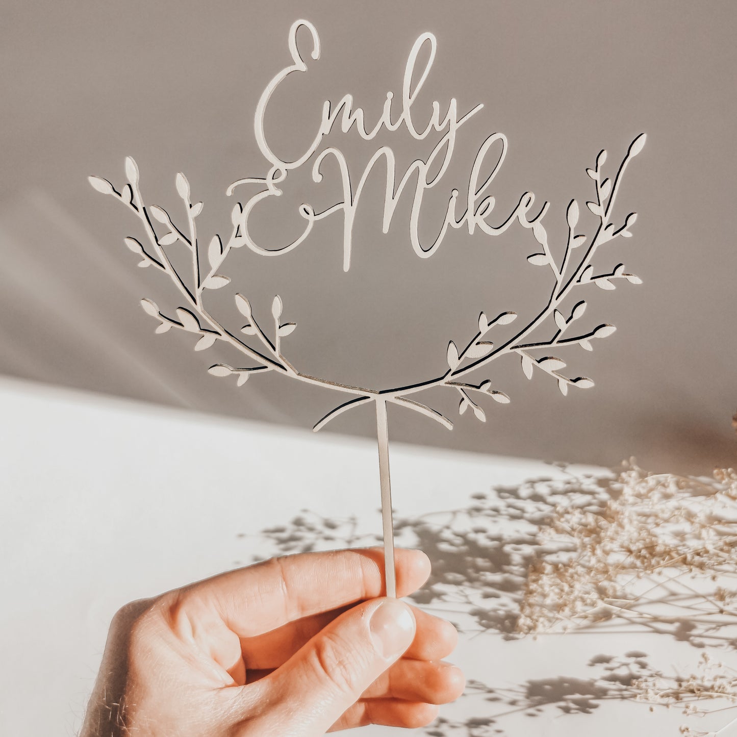 Personalisierter Caketopper für die perfekte Hochzeitstorte und unvergessliche Hochzeitsmomente