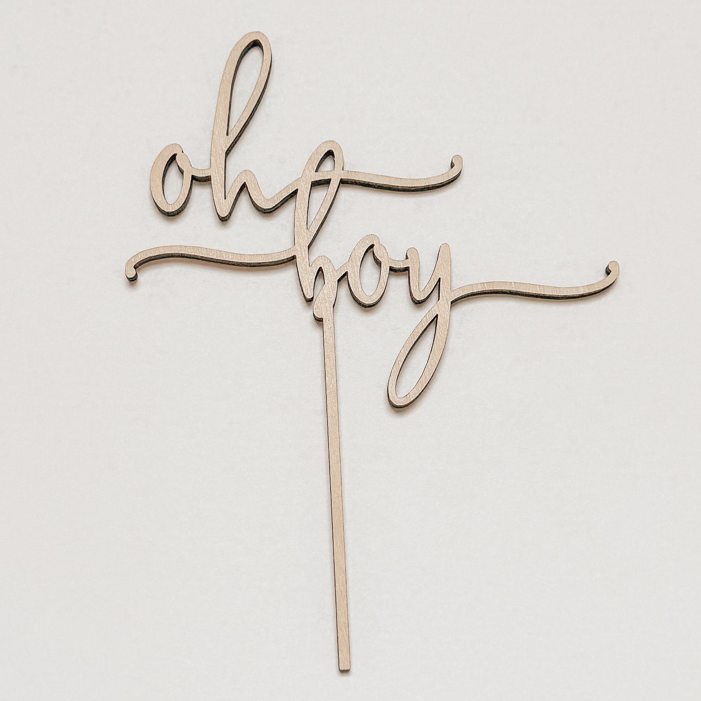 Cake Topper 'oh boy'