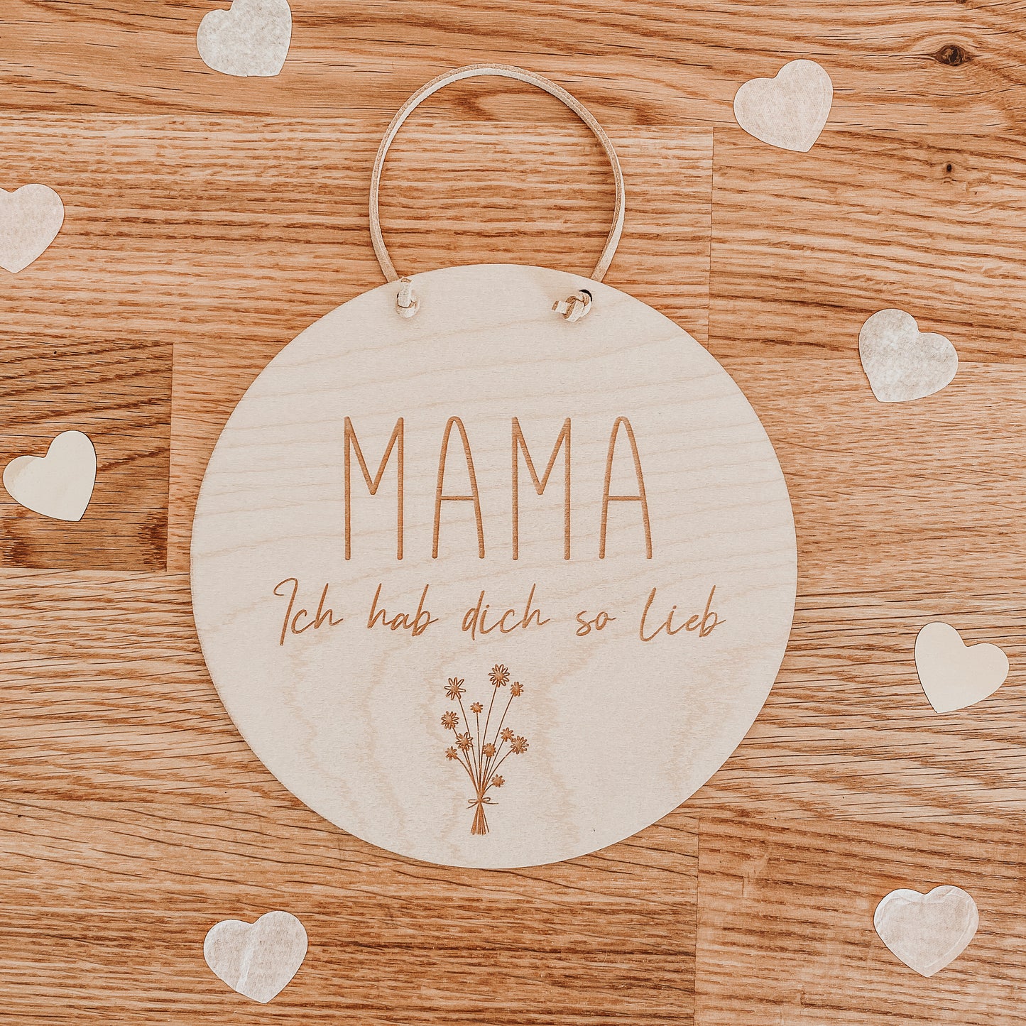 Schild Mama, ich hab dich so lieb