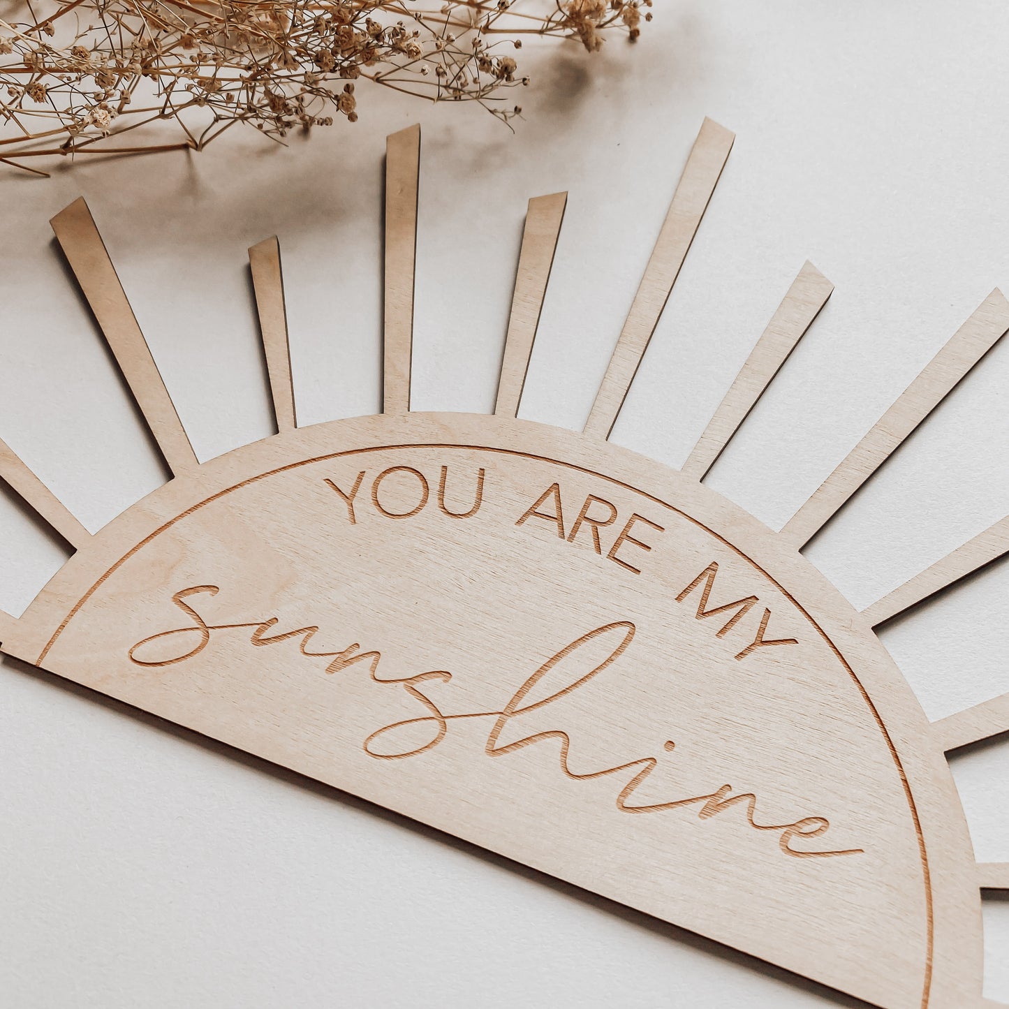 Holz Sonnen Aufsteller "you are my sunshine"