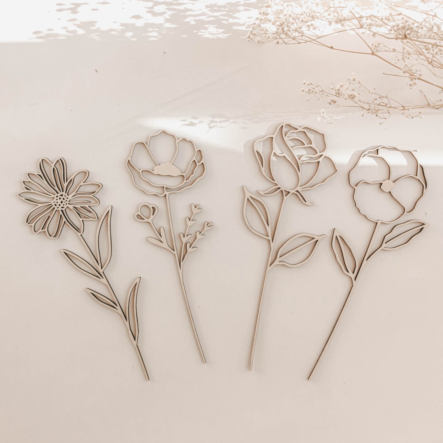 Wildblumen aus Holz