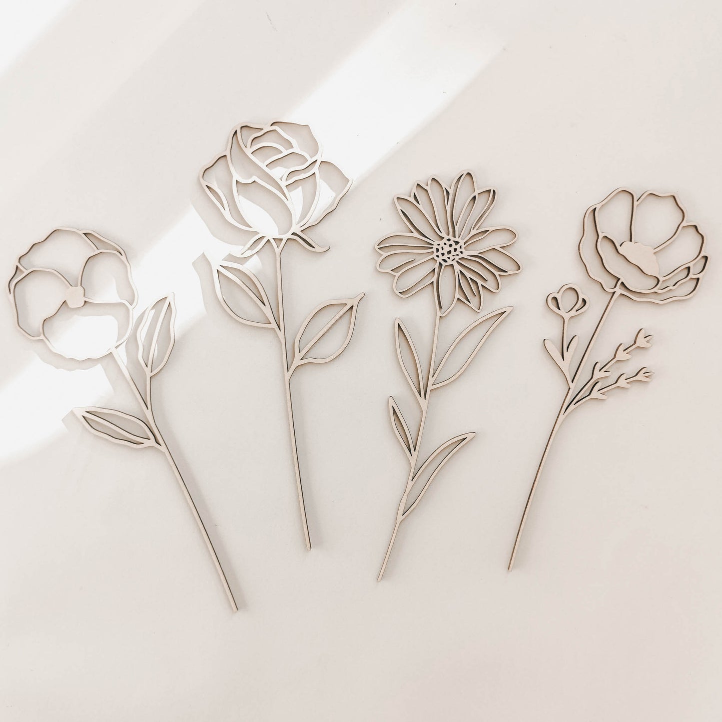 Wildblumen aus Holz