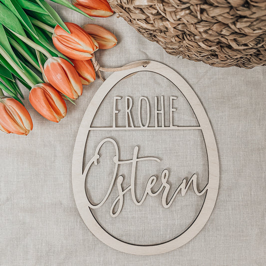 Schild Frohe Ostern